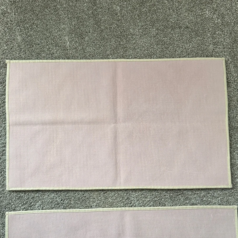 Set of Two Beige & Cream Rugs